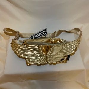 Shiny Gold Wing Fanny Pack - HALLOWEEN